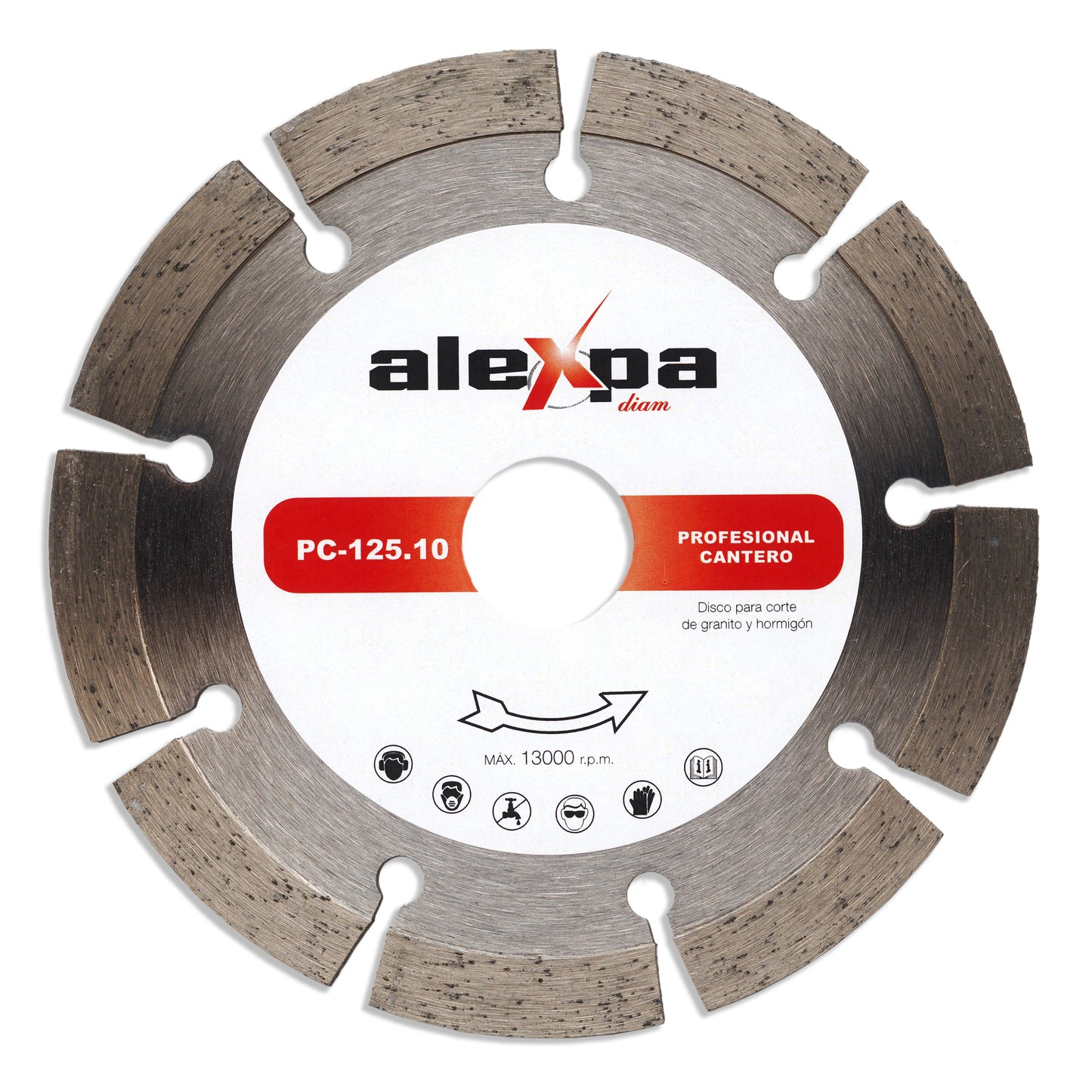 DISCO DE CORTE GENERAL OBRA - PROFESIONAL CANTERO - 125.10mm - Alexpa Diam