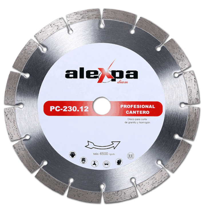 DISCO DE CORTE GENERAL OBRA - PROFESIONAL CANTERO 230.12mm - Alexpa Diam