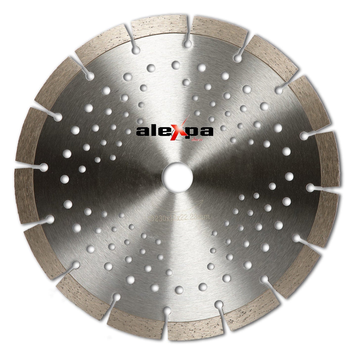 DISCO DE CORTE GENERAL OBRA - PROFESIONAL CANTERO VENTILADO 230.12mm - Alexpa Diam