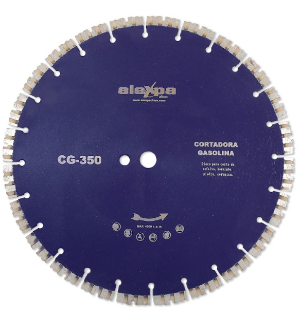 DISCO DE CORTE GRANITO 350.12 / 25,4-20mm - CORTADORA DE GASOLINA - Alexpa Diam
