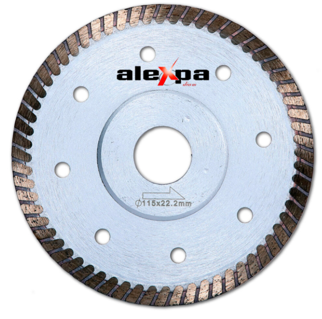 DISCO DE CORTE GRES PORCELÁNICO 115x22.2mm - Alexpa Diam